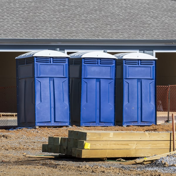 what is the expected delivery and pickup timeframe for the porta potties in Napoleon Missouri